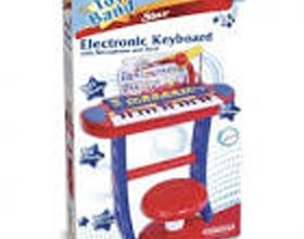 TASTIERA ELETTRONICA A 31 TASTI CON MICROFONO, GAMBE E SGABELLO